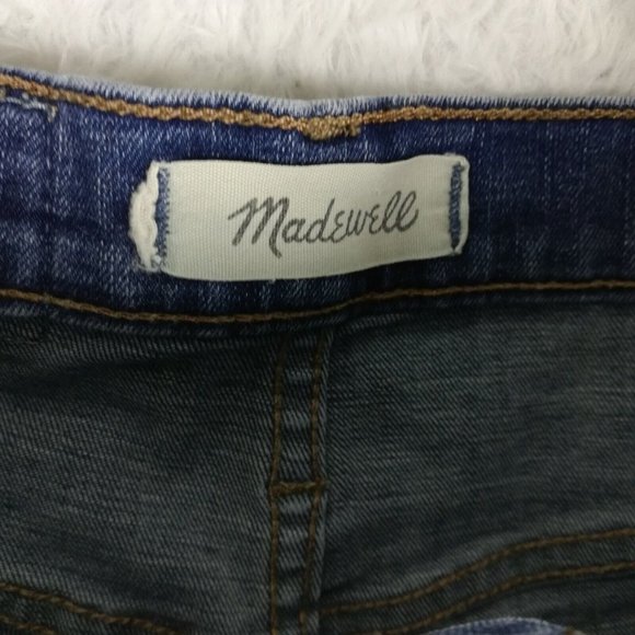 Madewell Womens Jeans 10" High Rise‎ Skinny Blue Denim Dark Wash Stretch 23 - Picture 10 of 12